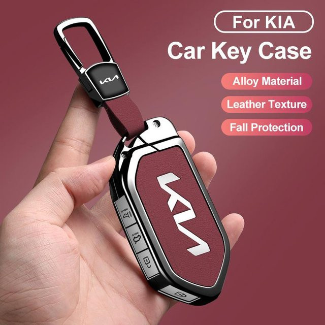 Kia Autoschlüssel Hülle aus Zinklegierung für EV9, Picanto, Carnival, Seltos, Sorento, Morning, K5, KA4, EV3 in Multicolor - Bild 1