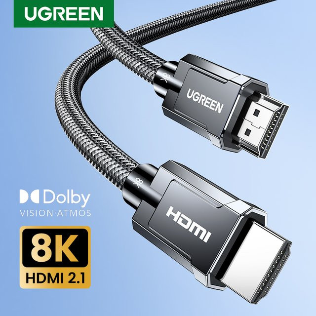 Ugreen HDMI Kabel 8K @ 60Hz, 48Gbps, eARC und Dolby Vision kompatibel, Schwarz - Bild 1