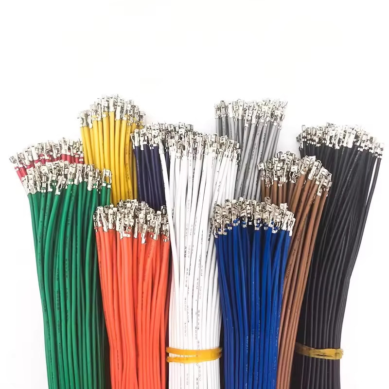 E-SIMPO 100 Stück Crimpklemmen Set mit Einzel- und Doppelkopf in Multicolour für Elektronik-Kabel mit PVC-Draht ohne Gehäuse - Bild 2