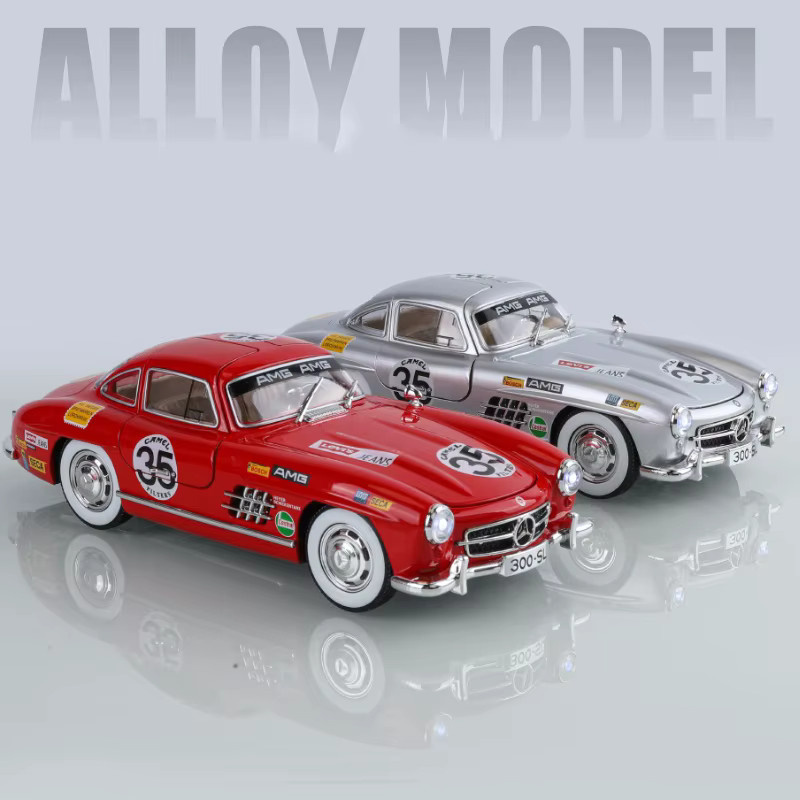 Maisto 300SL Sportwagen, Legierungsmodell, 1:24, mit Soundeffekten, ab 3 Jahren - Bild 2