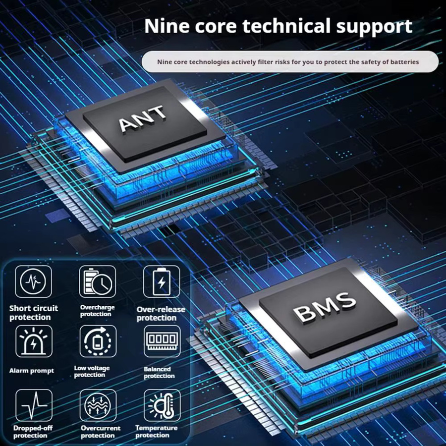 ANTBMS Smart BMS ANT10-24S 50-220A für Li-Ionen und LiFePO4 Batterien mit App-Steuerung und UART für Elektrofahrzeuge - Bild 3