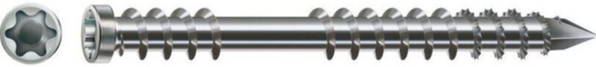 Spax Holzschraube mit Torx-Antrieb aus Edelstahl A2 in Silber, Durchmesser: 5 mm, Länge: 50 mm, 200 Stück - Bild 2