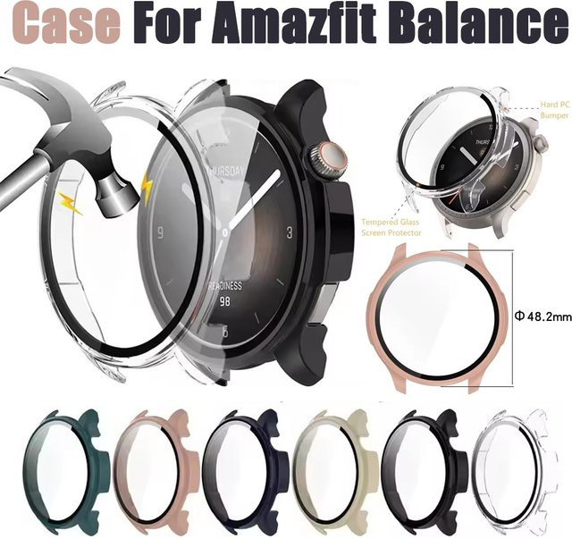 Huami Smartwatch Armband Schutzhülle, Silikon, Schwarz, Amazfit Balance A2286 - Bild 1