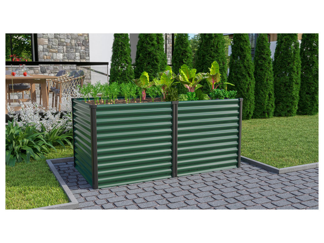 VITAVIA Hochbeet Meta 858 in Seegras/Schwarz, B/H/L: 96,17 x 86 x 187,68 cm - Bild 2