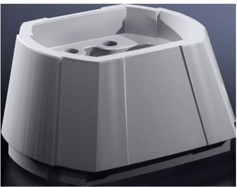 Rittal CP 6212.640 Adapter starr aus Aluminium in Hellgrau - Bild 1