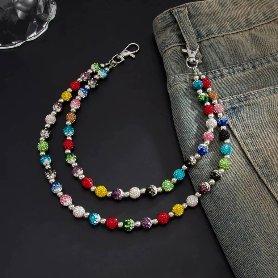SHIXIN Taille Kette, Bunt, Perle, Doppelschicht - Bild 2