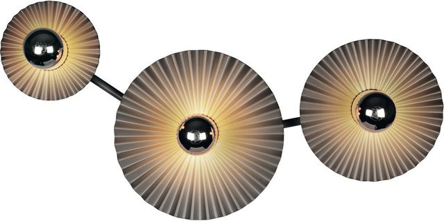 Osram Decor Plisse Wandleuchte in Grau mit 3x E27 Fassungen - Bild 1