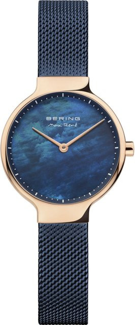 Bering Max René Damenuhr, Quarz, Edelstahl, Blau, 26 mm, 5 ATM - Bild 1