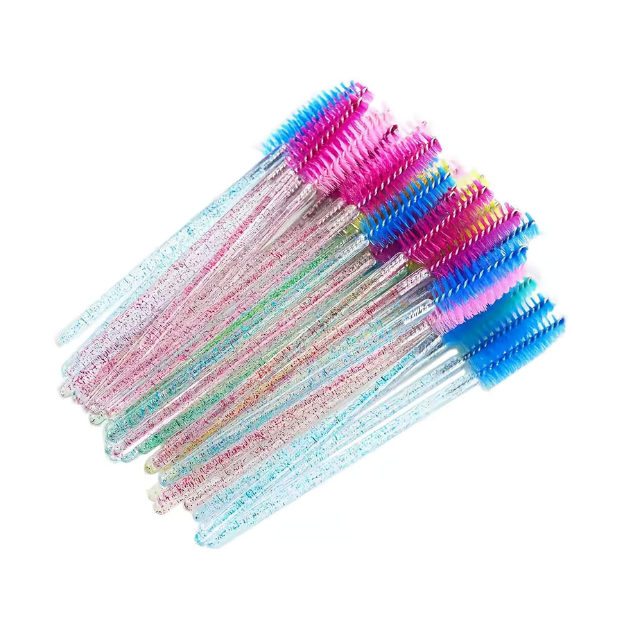 50 Stück Spoolie-Bürsten mit Kristallgriff, Mascara- und Augenbrauenbürsten - Bild 1