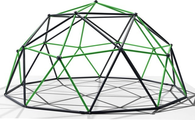 DomeClimber Kinder Kletterkuppel Geodome 12FT Klettergerüst, anthrazit/grün, B/T/H: 360 x 360 x 180 cm - Bild 1
