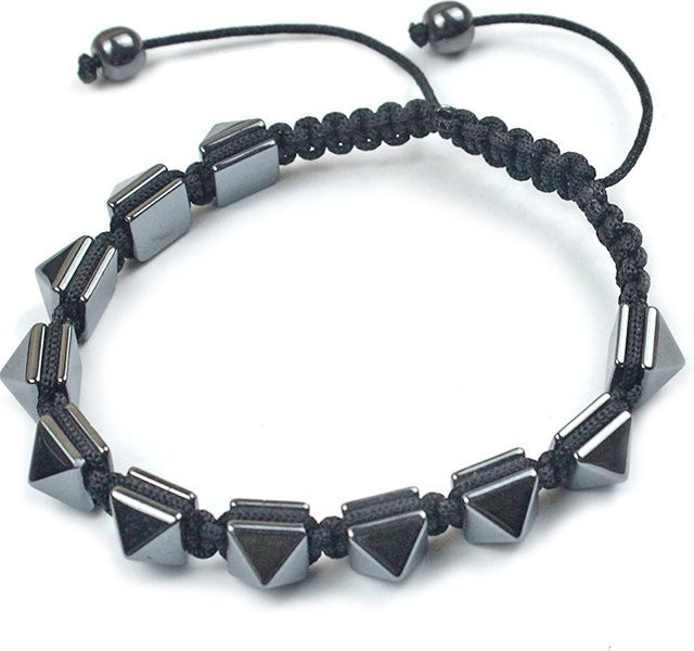 Abay Armband, Hämatit-Stein, Schwarz, Herren, Punk - Bild 1