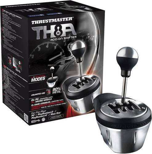 Thrustmaster TH8A Shifter Add-On Schalthebel für PC, PlayStation und Xbox in Schwarz und Silber - Bild 2
