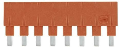 HARTING Steckbrücke aus Kunststoff in Rot und Orange, Artikelnummer 09330009836 - Bild 1