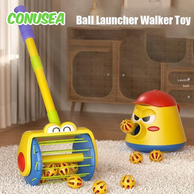 CONUSEA Elektrischer Staubsauger, Baby-Lauflernhilfe, Schiebespielzeug - Bild 1
