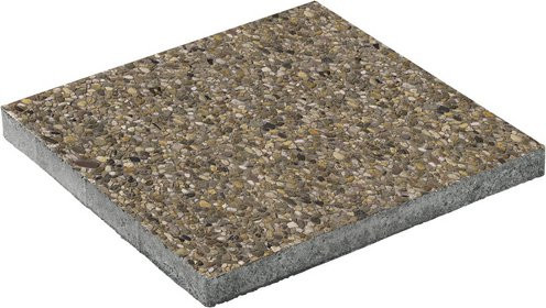 Diephaus Waschbeton Terrassenplatte in Betonoptik, Mehrfarbig, B/T/H: 40 x 40 x 4 cm - Bild 1