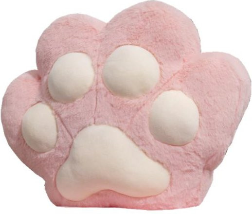 Niedriges Kawaii Bärenpfote Kissen in Rosa von Yiran Health & Beauty, B/H: 34 x 23 cm - Bild 1