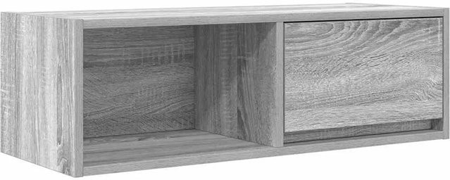 vidaXL TV-Schrank modern in Grau Sonoma, Wandmontage, B/T/H: 80 x 31 x 25,5 cm - Bild 1