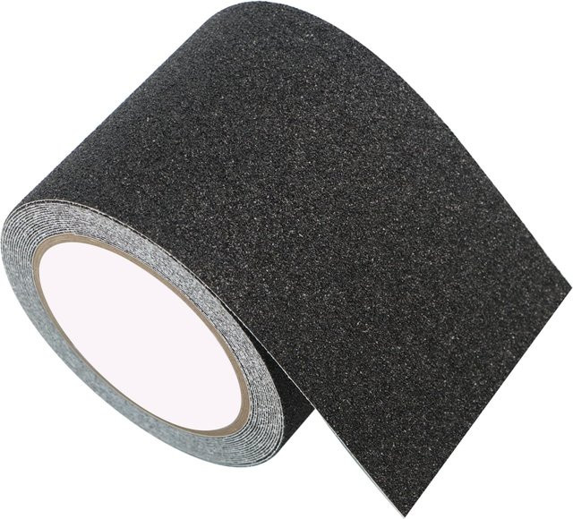 SCESSPACK Anti-Rutsch-Griffband für Treppen und Skateboards, wasserdicht und selbstklebend, Schwarz - Bild 1