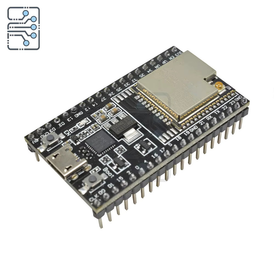 diymore ESP32-Devkitc V4 Entwicklungsplatine mit ESP32-32U Modul, Wi-Fi und Bluetooth, Schwarz - Bild 2