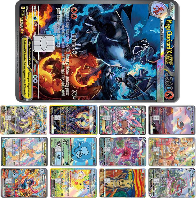 Magic Shark Pokémon Aufkleber, Holographischer Laser-Skin-Film, Bunt / Mehrfarbig - Bild 1