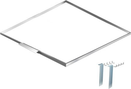Mr. GARDENER Bodenrahmen für Systemhaus Größe 5 aus Aluminium, grau, B: 299 cm, H: 4 cm, L: 299 cm - Bild 1