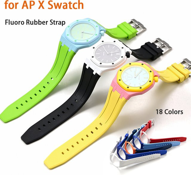 olevo Uhrenarmband, Biokeramik-Lünette, Fluorkautschuk, Unisex - Bild 1
