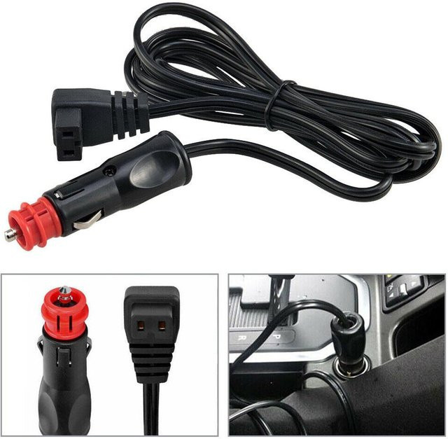 ARB 12V DC Stromkabel mit Zigarettenanzünder-Stecker in Schwarz, 2m Verlängerungskabel für Kühlschrank und Heizung - Bild 1
