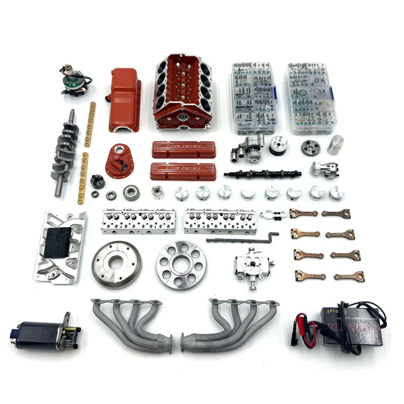 CISON V8 wassergekühltes Motormodell 44 CC 8-Zylinder-Modellbausatz mit interner Verbrennung - Bild 3