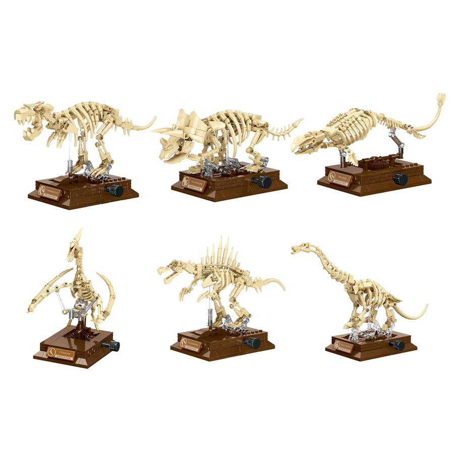 Forange Dinosaurier-Skelett-Modelle, Bausatz, beige, Kunststoff - Bild 5