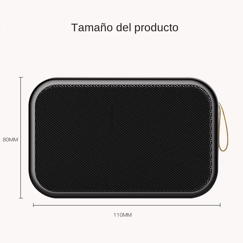 Tragbarer Mini-Bluetooth-Lautsprecher Mrgabwte Soundbar mit Bluetooth 5.0 und 500 mAh Akku für Outdoor und Indoor in Schwarz oder Grün - Bild 3