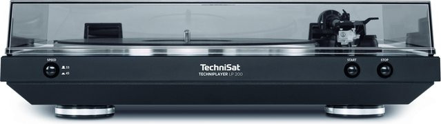 TechniPlayer LP 200 Vintage Edition Plattenspieler mit Riemenantrieb und USB-C in Schwarz/Silber - Bild 1