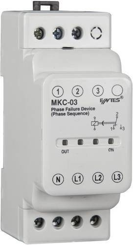 ENTES Überwachungsrelais MKC-03 mit 1 Wechsler in Weiß - Bild 1