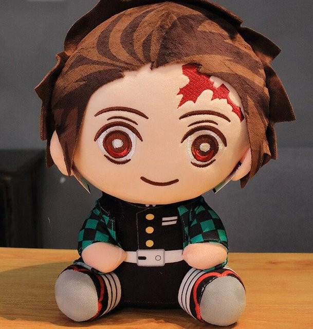Yiran toy 1 Kimetsu No Yaiba Kamado Tanjirou Nezuko Zenitsu Kyoujurou Plüschpuppen, Weiß, ab 14 Jahren - Bild 1