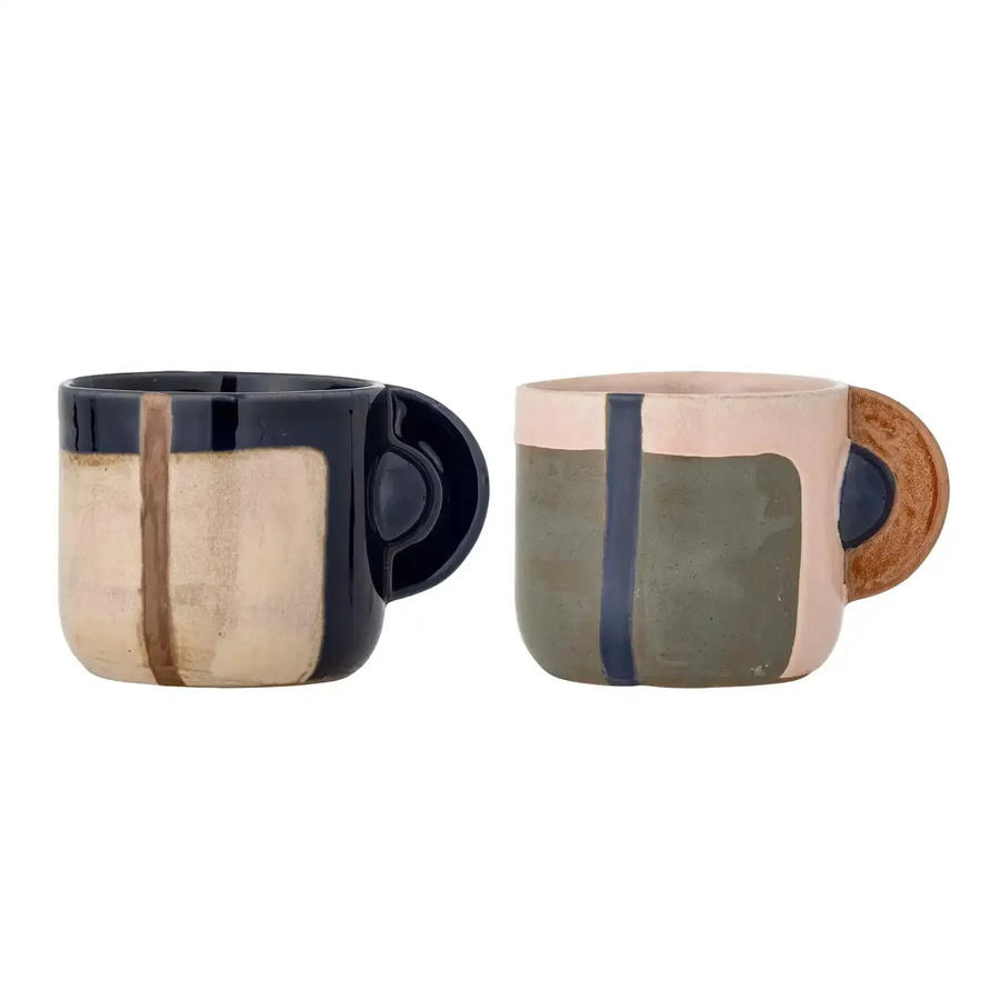 Bloomingville Keramikbecher Bolivia Set mit 2 Stück 350 ml - Bild 1