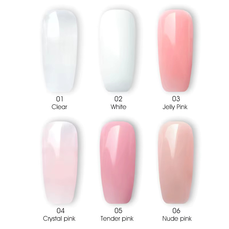 Venalisa Acryl-Gel, Poly-Verlängerungs-Nagelgel, durchsichtig, glänzend - Bild 3