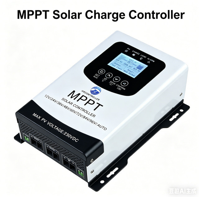 HXCONTROLLER MPPT Solarladeregler 80-0-60 Ampere für 12V 24V 48V 96V Lithium-Blei-Säure-Off-Grid-Solarsysteme in Weiß - Bild 1