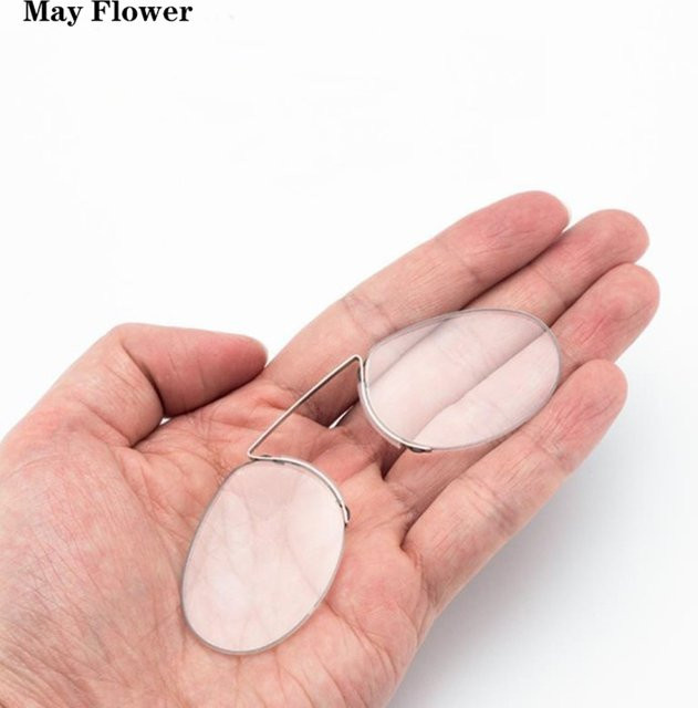May Flower Lesebrille Clip, Metall - Bild 1