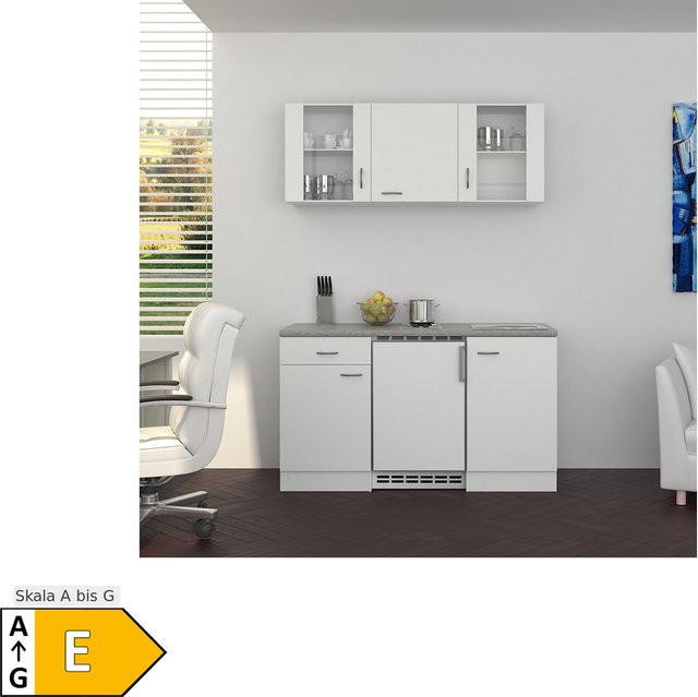 Küchenzeile Flex-Well Wito mit Schranktüren und Schubladen, Breite: 150 cm, Höhe: 82 cm, Tiefe: 57 cm - Bild 1