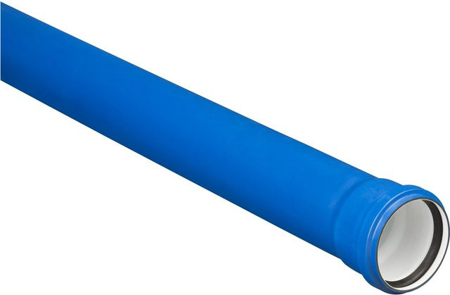 Marley HT Silent Abwasser-Rohr mit Steckmuffe DN 110/250 mm in Grau und Blau - Bild 1