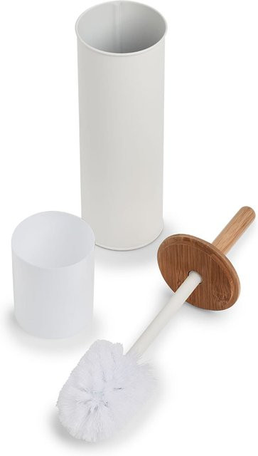 HTI-Living WC-Bürste Scandi Look in Weiß, freistehend aus Kunststoff, Höhe: 38,4 cm, Breite: 10,0 cm, Tiefe: 10,0 cm - Bild 1