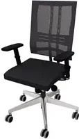 NowyStyl Bürodrehstuhl NetMotion ES in Schwarz mit Armlehnen und Rollen, B/T/H: 45,5 x 45,5 x 110,0 cm - Bild 1