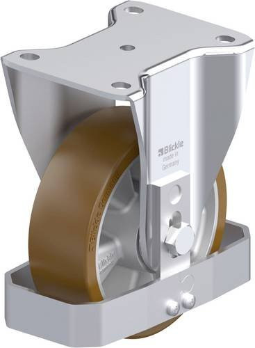 Blickle BH-ALB 150K-FS Stahlblech-Bockrolle in Silber, Rad-Durchmesser: 150 mm, Tragfähigkeit (max.): 650 kg - Bild 1