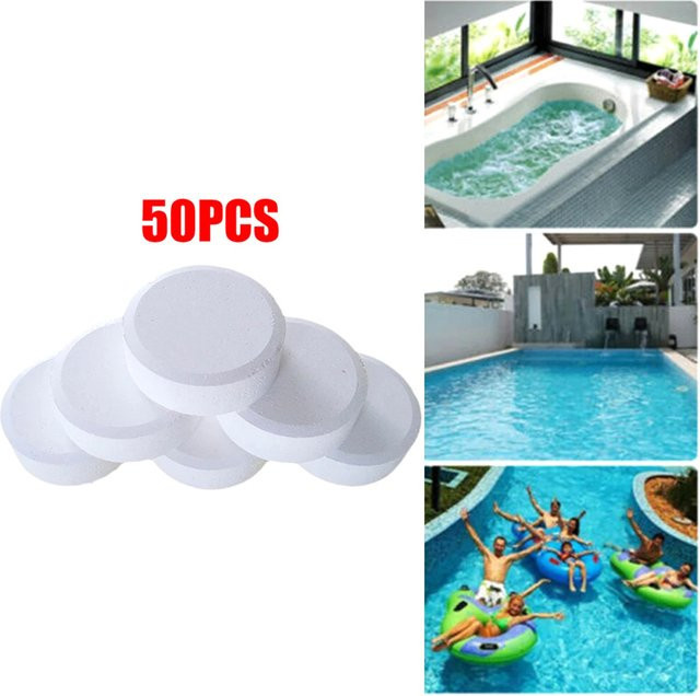 50 Chlor-Tabletten zur Desinfektion und Reinigung deines Schwimmbads - Bild 1