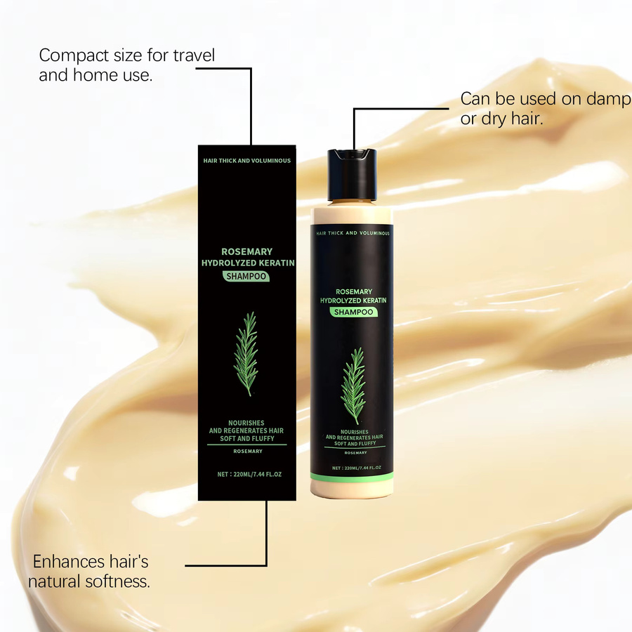 HOEGOA Rosmarin-Keratin Volumen-Shampoo, 220 ml, Unisex - Bild 3