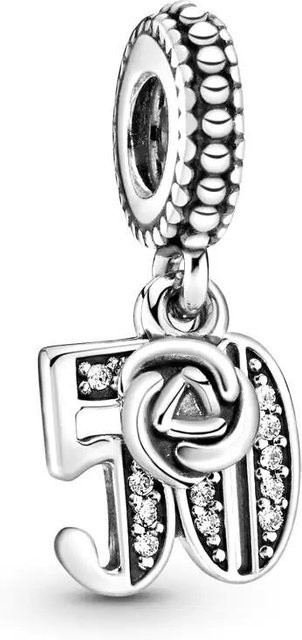 Lucky Star Jewelry Dangle Charms, 925 Silber, Kupfer, Zirkonia, Weiß, Damen - Bild 1