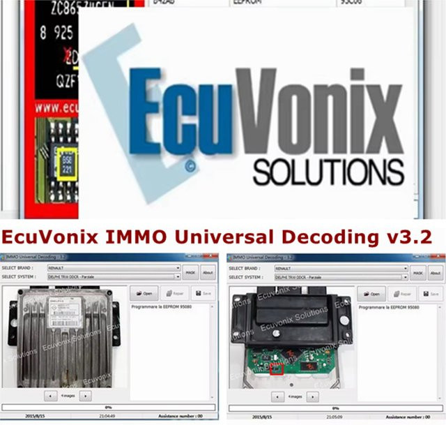 EcuVonix IMMO Universal Decoding v3.2 mit Keygen zur Entfernung des IMMO-Codes von ECU für unbegrenzte Installationen auf einem 32GB USB-Stick - Bild 1