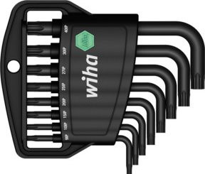 Wiha TX PLUS Stiftschlüssel Set Torx 8-teilig in Schwarzoxidiert mit Classic Halter - Bild 1
