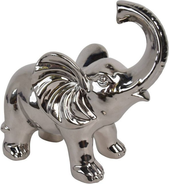 Biermann Deko-Figur Tier aus Keramik in Silber, Höhe: 23,0 cm - Bild 1