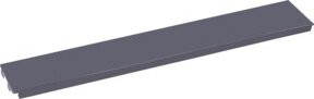 Kraftwerk Rückwand in Grau, B: 100 cm, H: 10 cm - Bild 1