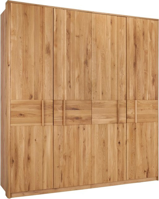ecoTree Drehtürenschrank aus geöltem Massivholz in Wild Oak, B/T/H: 223 x 63 x 206 cm - Bild 1